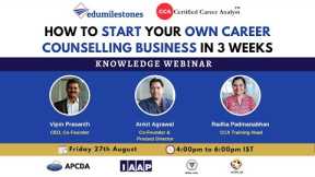 How to Start your own Career Counselling Business in 3 Weeks