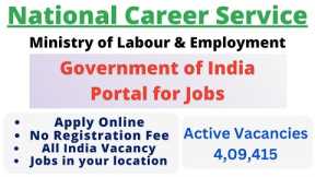 National Career Service Portal | NCS Job Portal | NCS Recruitment 2022 | How to Register in NCS Port