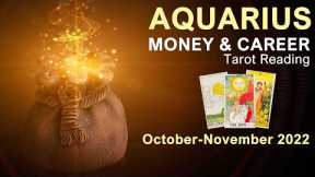 AQUARIUS MONEY & CAREER TAROT READING A PERSON OF INFLUENCE SAYS 'YES' October to November 2022