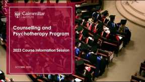 Counselling and Psychotherapy Course Information Session at Cairnmillar