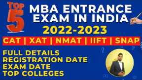 Top 5 MBA entrance exams in India | Top Colleges | Exam dates