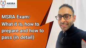MSRA Exam: How to Prepare and Pass (in detail)