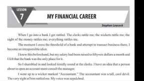 My Financial Career.Lesson no 7.12th class.complete urdu translation.