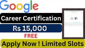 Google Career Certification | Google Free Courses Certification | Google Certification