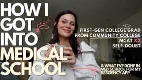 how i got into medical school & what i've done to apply to residency (first-gen college grad)