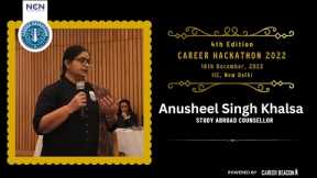 Anusheel Singh Khalsa at Career Hackathon 2022