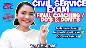 FINAL COACHING FOR CIVIL SERVICE EXAM 2023 PROFESSIONAL & SUB-PROFESSIONAL LEVEL | NAYUMI CEE 💯