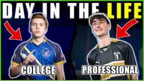 DAY IN THE LIFE | COLLEGE vs PROFESSIONAL ESPORTS PLAYER