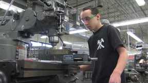 Training for a machining career in high school