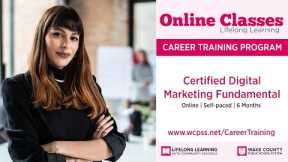 Career Training Certificates - Certified Digital Marketing Fundamental (Voucher Included)