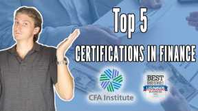 Top 5 Finance Certifications: CFA, MSF, CAIA, FRM, CFP, Career Paths, Salary, Cost, and More
