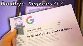 Become a DATA ANALYST with NO degree?!? The Google Data Analytics Professional Certificate