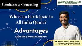 Who can Participate in All India Quota Counselling - Simultaneous Counselling in Tamil Nadu 2023