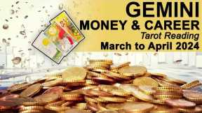 GEMINI MONEY & CAREER TAROT READING GOOD NEWS! STORM WARNING & A CHANGE OF COURSE March-April 2024
