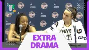 Caitlin Clark BLUSHES while Fever teammate PRAISES her after CAREER-HIGH in points and 3-POINTERS