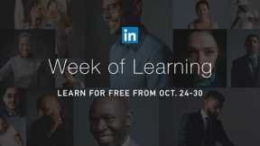 Free Online Courses | Career Development | Week of Learning