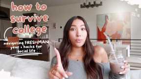 College Advice and Hacks | Tips on how to survive FRESHMAN YEAR + navigate campus life