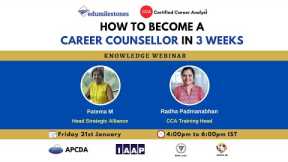 How to Become a Career Counsellor in 3 Weeks | Knowledge Webinar