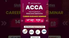 Join Our Career Guidance Seminar | Best Professional Course after 12th | ACCA Seminar - FinTram