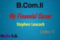 B.Com II, My Financial Career -