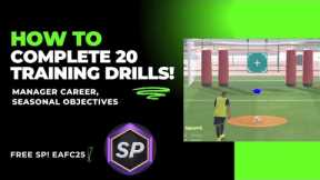 How to COMPLETE 20 TRAINING DRILLS! Manager Career Seasonal Objectives! EA FC 25 SP