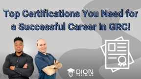 Top Certifications You Need for a Successful Career in GRC!