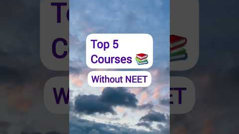 TOP 5 Medical Courses without NEET  #ytshortsvideo #ytshorts #studentpage