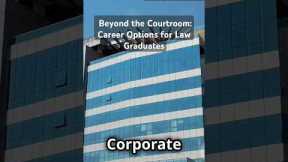 Beyond the Courtroom: Career Options for Law Graduates | #career #law #legaljobs #careergrowth #job