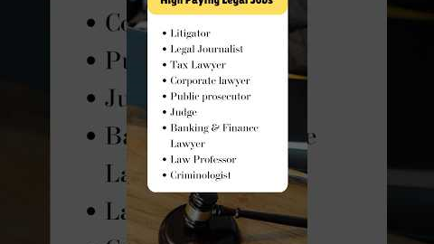 Top Paying Legal Jobs #law  #legal  #viralvideo #shortsfeed