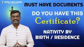 Must Have Documents for Tamil Nadu Medical Counselling 2025 - Do you have this certificate - Mizpah