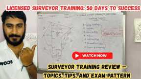 Licensed Surveyor Training Full Details | 50-Day Plan, Topics, Exam Tips & Career Guide (TALIM)