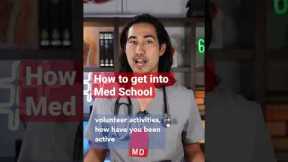 How to Get Into Med School / Doctor Explains #medschool #premed #biology #career
