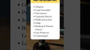 Top Paying Legal Jobs #law  #legal  #viralvideo #shortsfeed