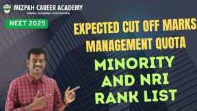 Expected Cut Off Marks for Tamil Nadu Management Quota - Rank List by Mizpah Career Academy
