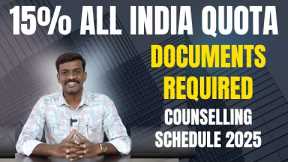 Documents Required for All India Quota - Counselling Starts Soon - All You Need to Know