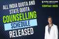 Medical Counselling Schedule Released 