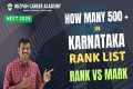 Karnataka Merit List Analysis - Rank