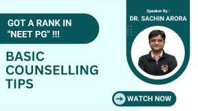 Career Counselling Basic Tips : NEET PG