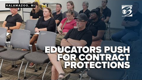 Teachers at career training program's new $100M tech center push for greater contract protections