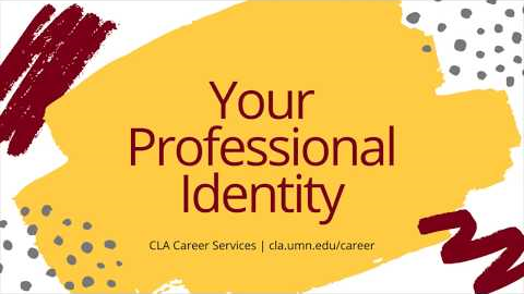 Your Professional Identity