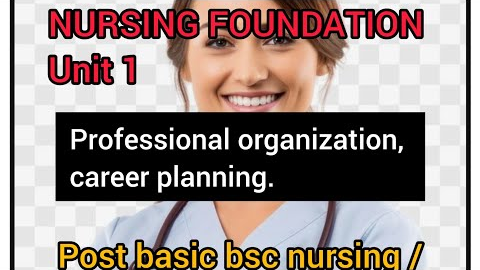 Professional organization, career planning / nursing foundation / unit 1 / pbbscn 1st year