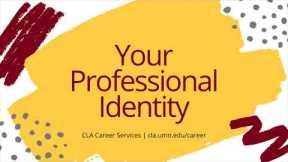 Your Professional Identity