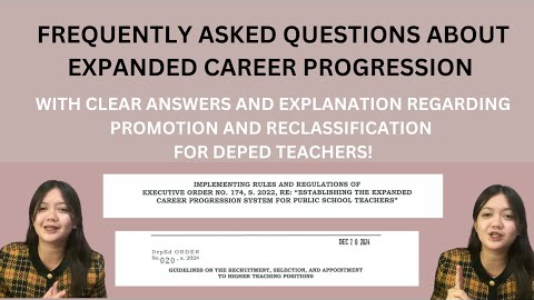 FAQS REGARDING EXPANDED CAREER PROGRESSION WITH CLEAR ANSWERS AND EXPLANATION PART 1
