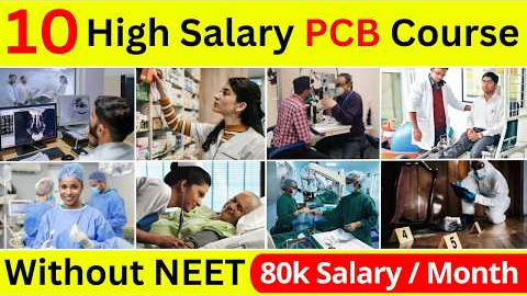 10 High Salary PCB Courses Without NEET 2026