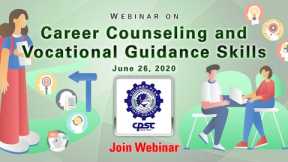 Webinar on Career Counseling and Vocational Guidance Skills
