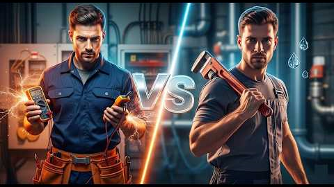 Electrician vs. Plumber: Which Skilled Trade is Right for You?