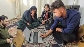 Dreams Come true: Buying a Laptop with your Financial Donations💻🙏 | Ali and Nasrin are Happy