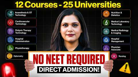 High-Paying Career Options Without NEET 2026! 🩺 Direct Admission & Scholarships!
