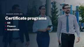 One Course Builds a Skill. A Certificate Builds a Career. | Graduate School USA