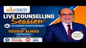 Free Live Career Counselling Q&A Session | Career and Subject Selection with Yousuf Almas 08/21/2026